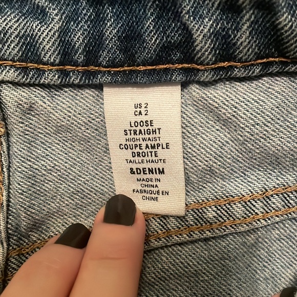 H&M | Loose straight high waist | Size US 2 - Picture 4 of 5